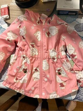 Hello Kitty Pink Floral Lined Jacket